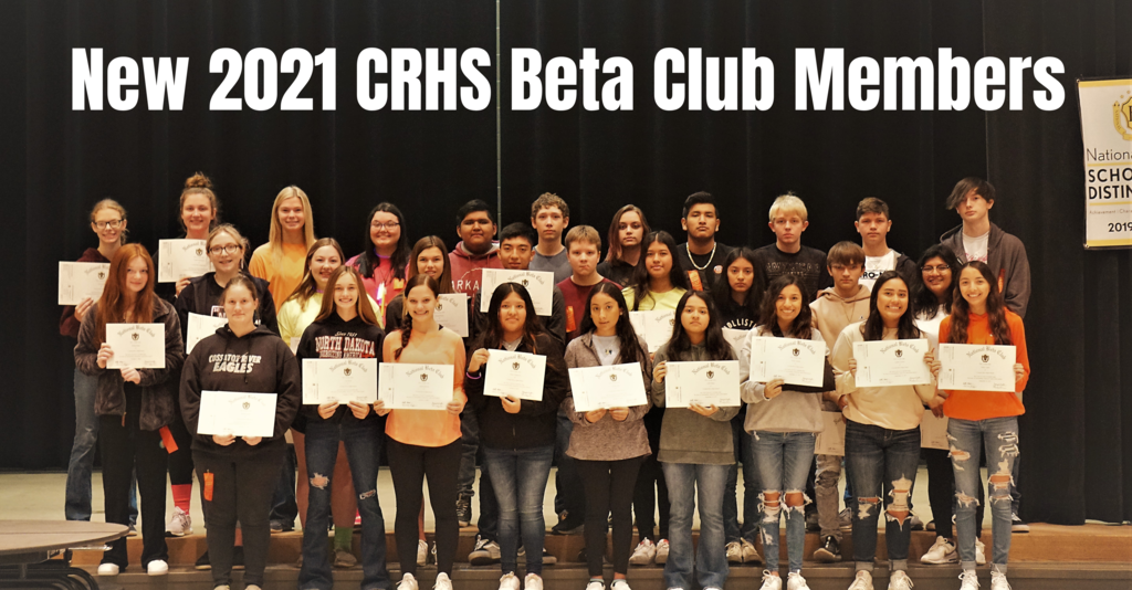 2021 New CRHS Beta Members 